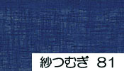 夏の無地さむ衣（紗つむぎ）81
